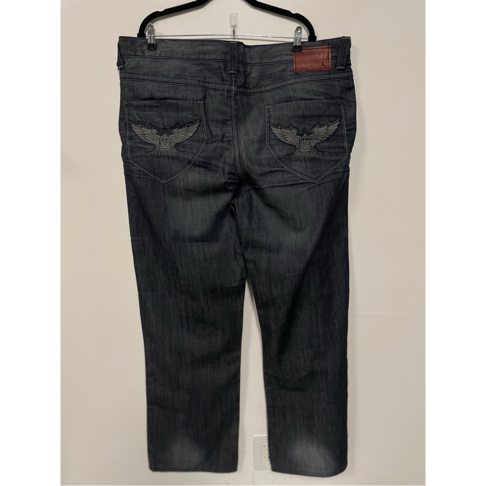Men's Ecko Unltd. Straight Leg Jeans Dark Blue Size W42 - Picture 4 of 8